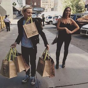 ISO black strappy camisole